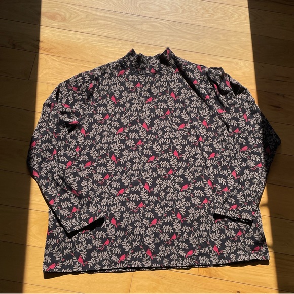 Adorable Cardinal Nature Long Sleeve Turtleneck - Picture 1 of 10